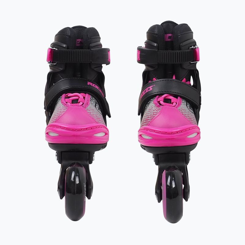 Pattini a rotelle Roces Jokey X Girl per bambini nero/rosa 4
