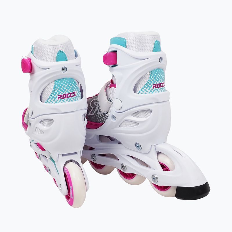 Pattini a rotelle Roces Jokey X Girl per bambini, bianco/rosa 3