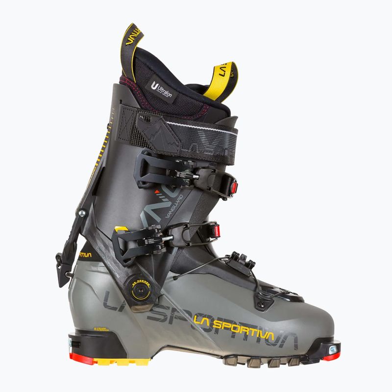 Scarpone da sci La Sportiva Vanguard da uomo in carbonio/giallo 10