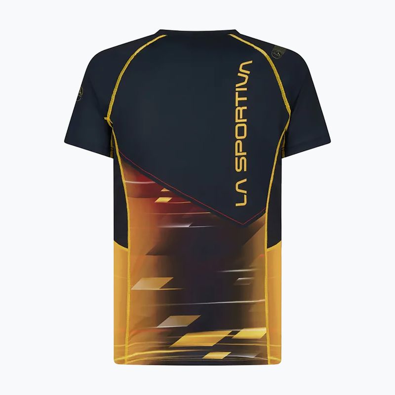 Maglietta da corsa La Sportiva Wave uomo nero/giallo 2