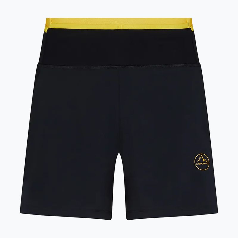 Pantaloncini da corsa La Sportiva Ultra Distance Uomo 7" nero/giallo