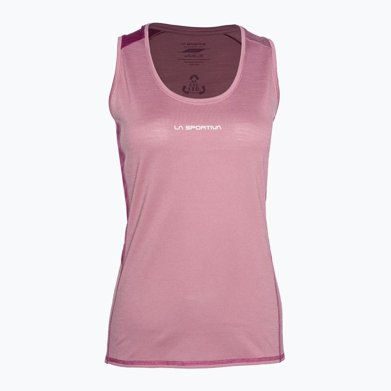 Maglietta trekking donna La Sportiva Embrace Tank blush red plum
