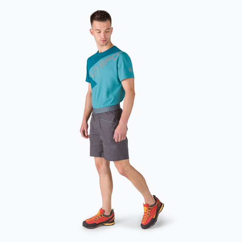 Pantaloncini da arrampicata La Sportiva Esquirol da uomo in carbon ardesia 2