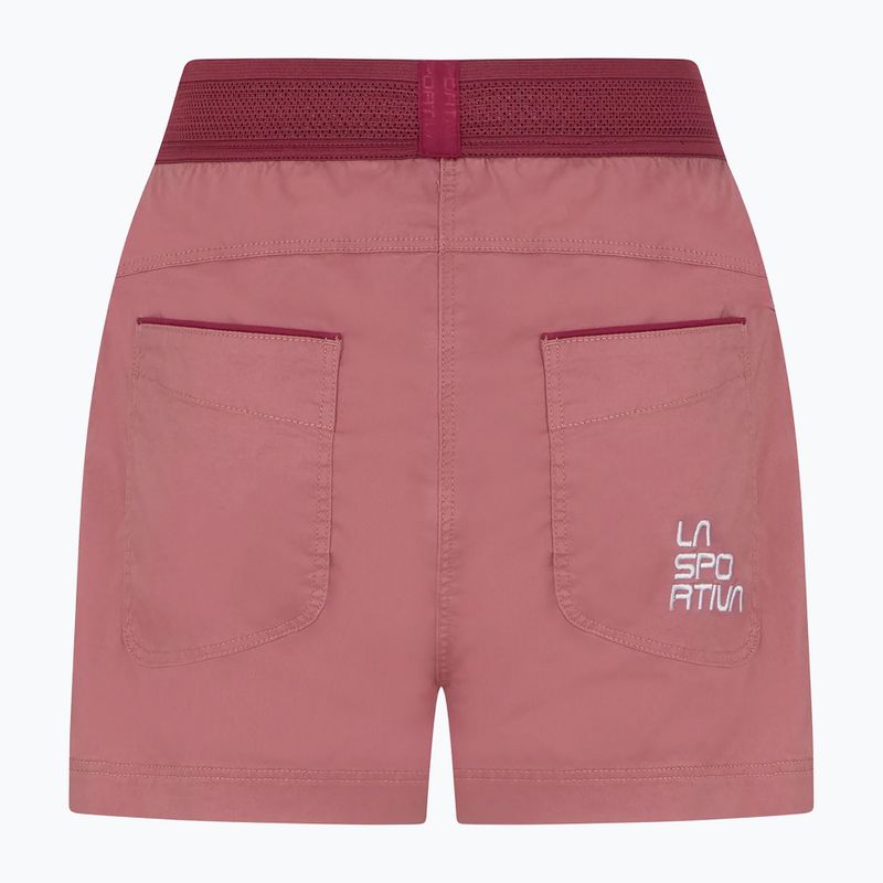 Pantaloncini da arrampicata La Sportiva donna Joya blush red plum 2