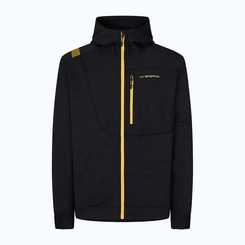 Felpa da arrampicata La Sportiva Mood Hoody uomo nero/giallo 4