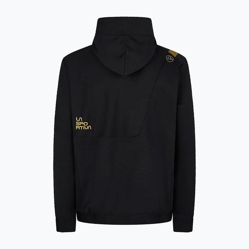 Felpa da arrampicata La Sportiva Mood Hoody uomo nero/giallo 5