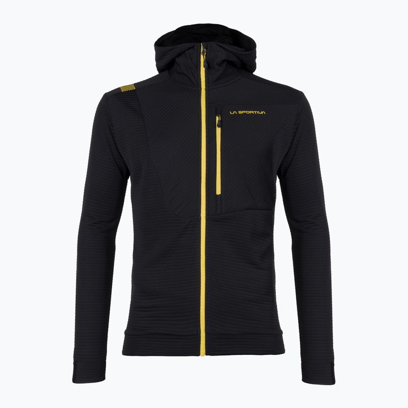 Felpa da arrampicata La Sportiva Mood Hoody uomo nero/giallo