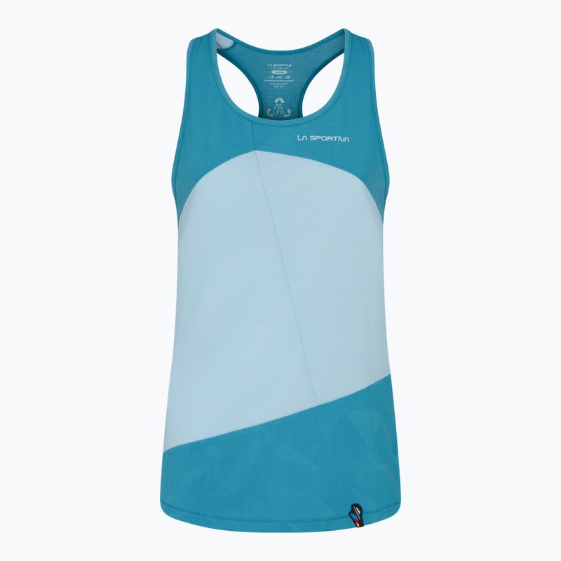 Maglietta da arrampicata La Sportiva Charm Tank topazio celeste donna