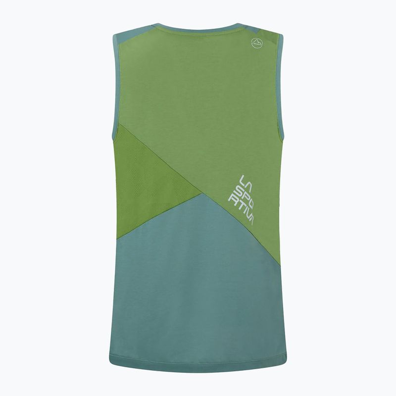Maglietta da arrampicata La Sportiva uomo Crimp Tank kale pine 2