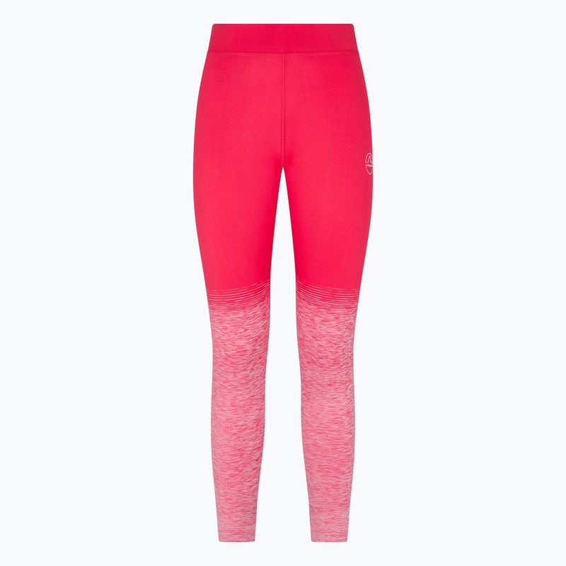 Leggings da arrampicata La Sportiva Patcha hibiscus/bianco per donna