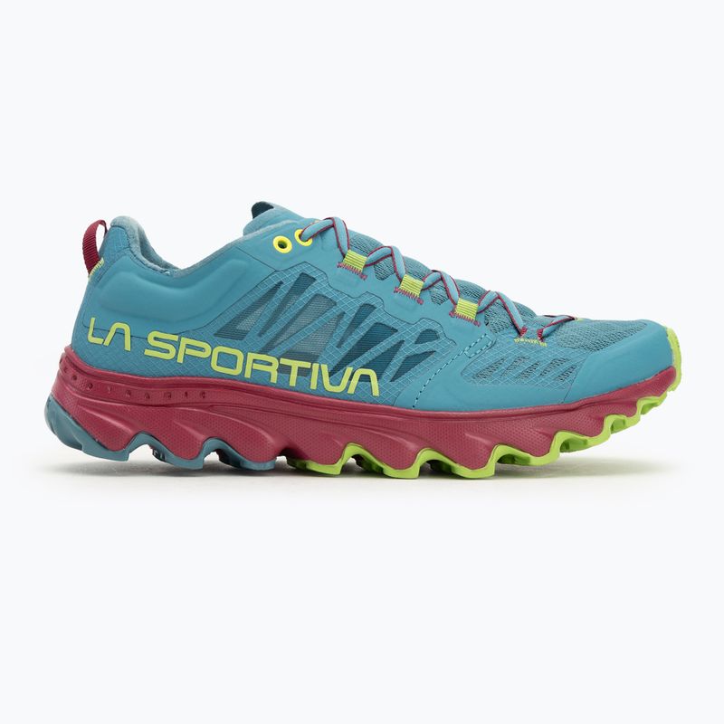 Scarpa da corsa La Sportiva Helios III donna topazio/rosso prugna 2