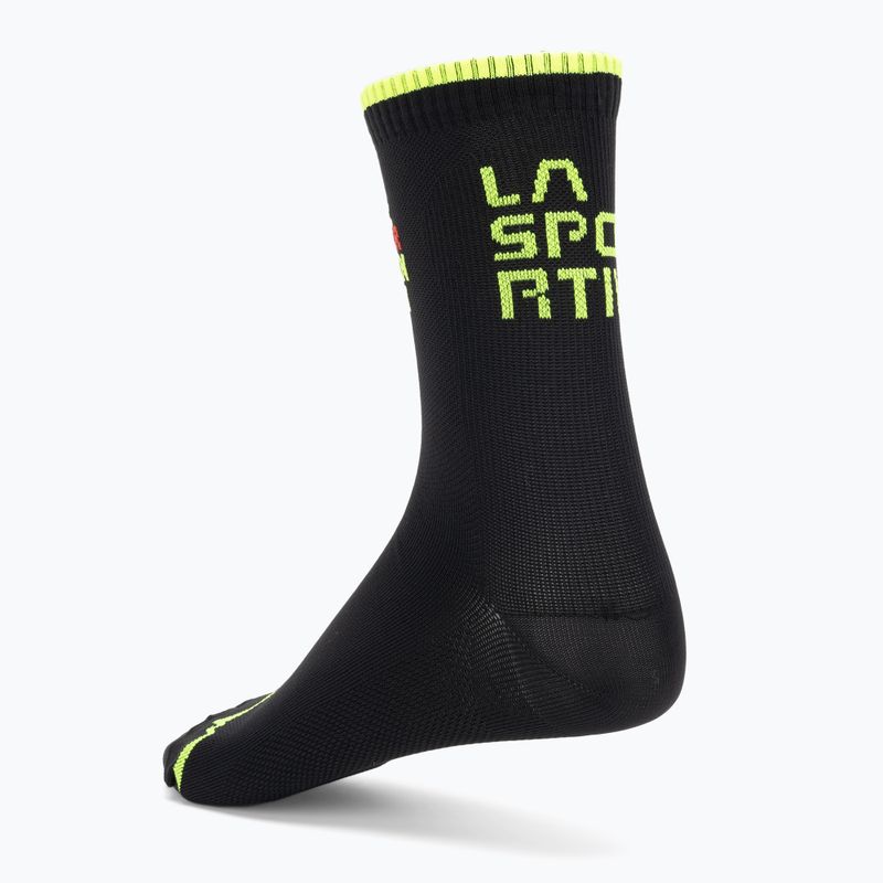La Sportiva For Your Mountain calze da corsa nero/neon 2
