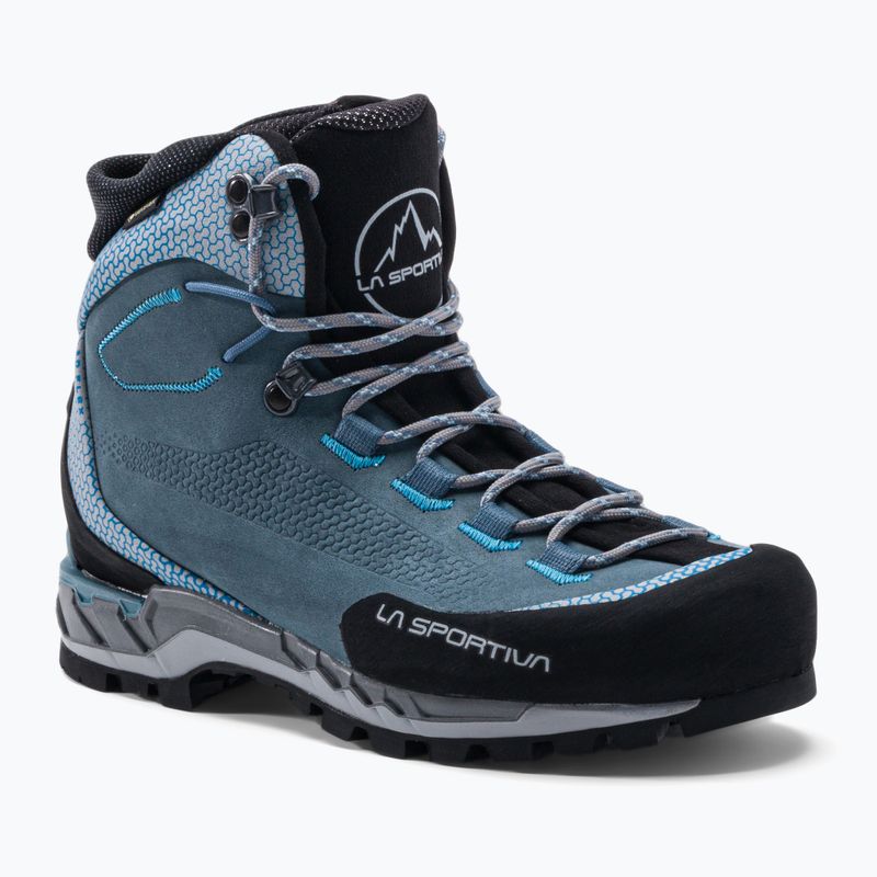 La Sportiva scarpone da donna per alta quota Trango Tech Leather GTX ardesia/topazio