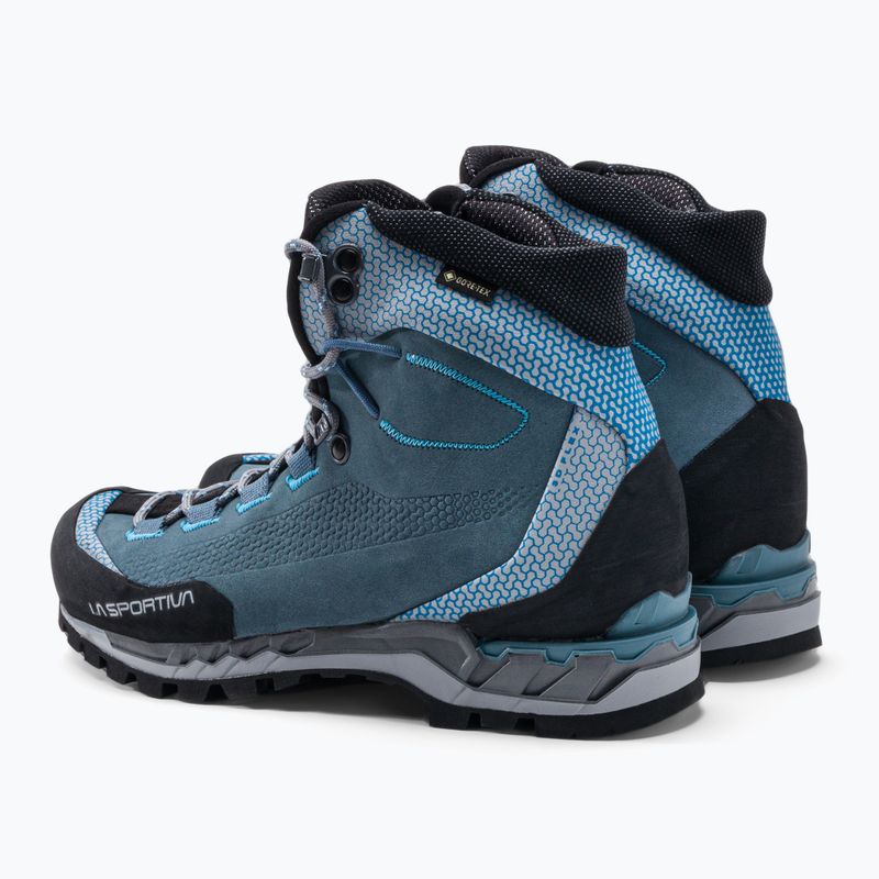 La Sportiva scarpone da donna per alta quota Trango Tech Leather GTX ardesia/topazio 3