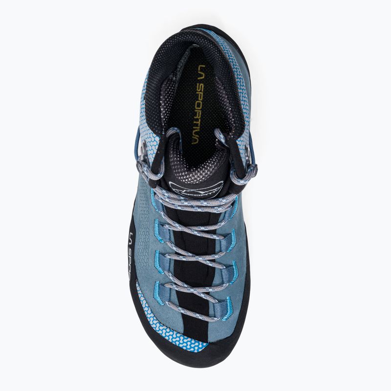La Sportiva scarpone da donna per alta quota Trango Tech Leather GTX ardesia/topazio 6