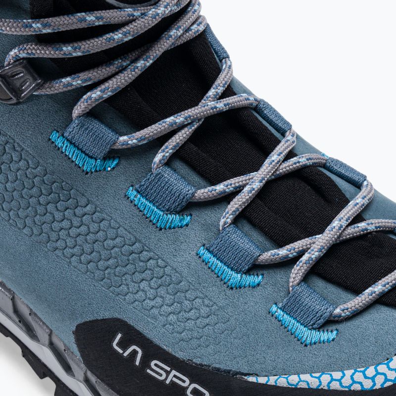 La Sportiva scarpone da donna per alta quota Trango Tech Leather GTX ardesia/topazio 7