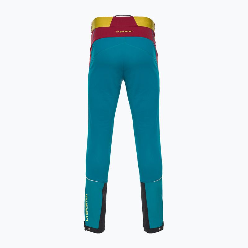 Pantaloni da sci La Sportiva da uomo Karma crystal/sangria 6