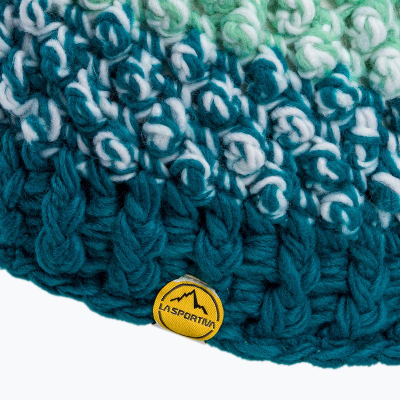 Berretto invernale da donna La Sportiva Terry Beanie turchese/cristallo 3