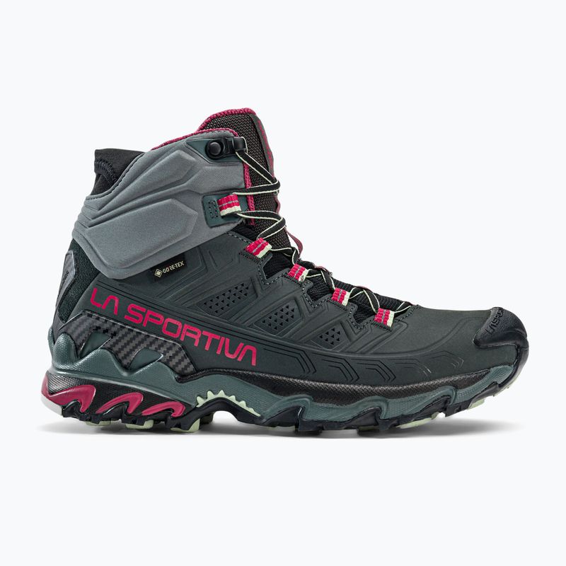 Stivali da trekking da donna La Sportiva Ultra Raptor II Mid Leather GTX carbone/cerise 2