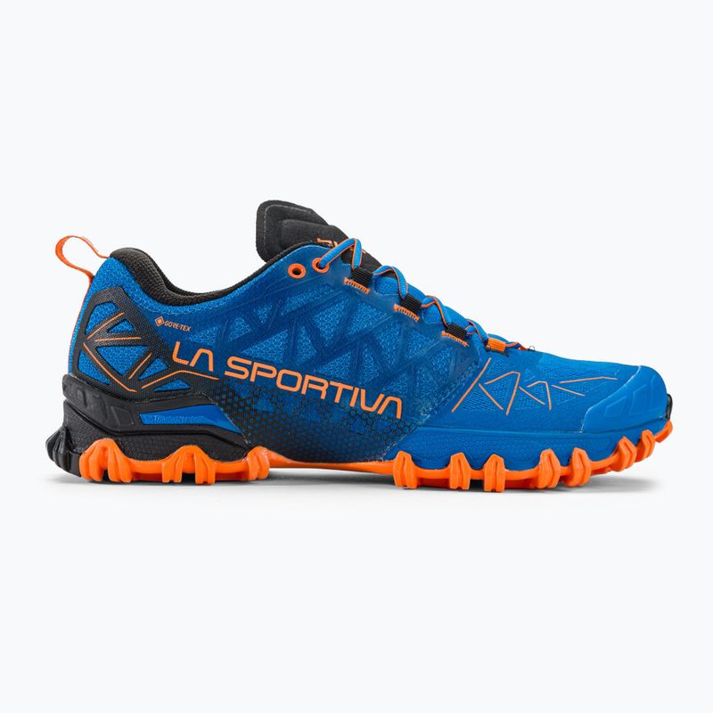 Scarpe da corsa La Sportiva Bushido II Gtx blu elettrico/tigre uomo 2