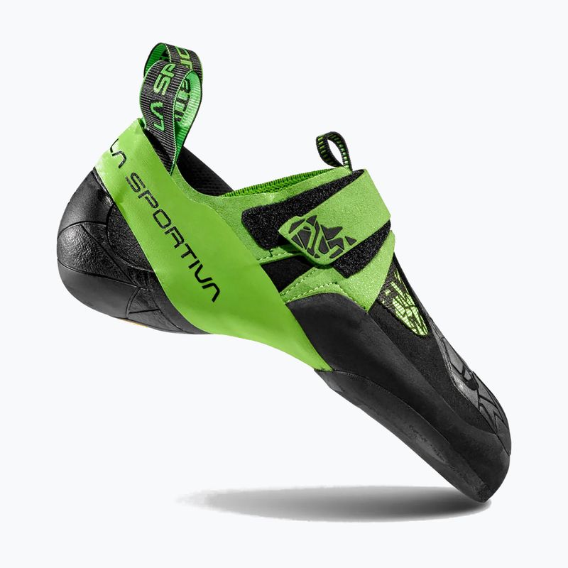 Scarpa da arrampicata La Sportiva Skwama Vegan nero/verde flash da uomo 7