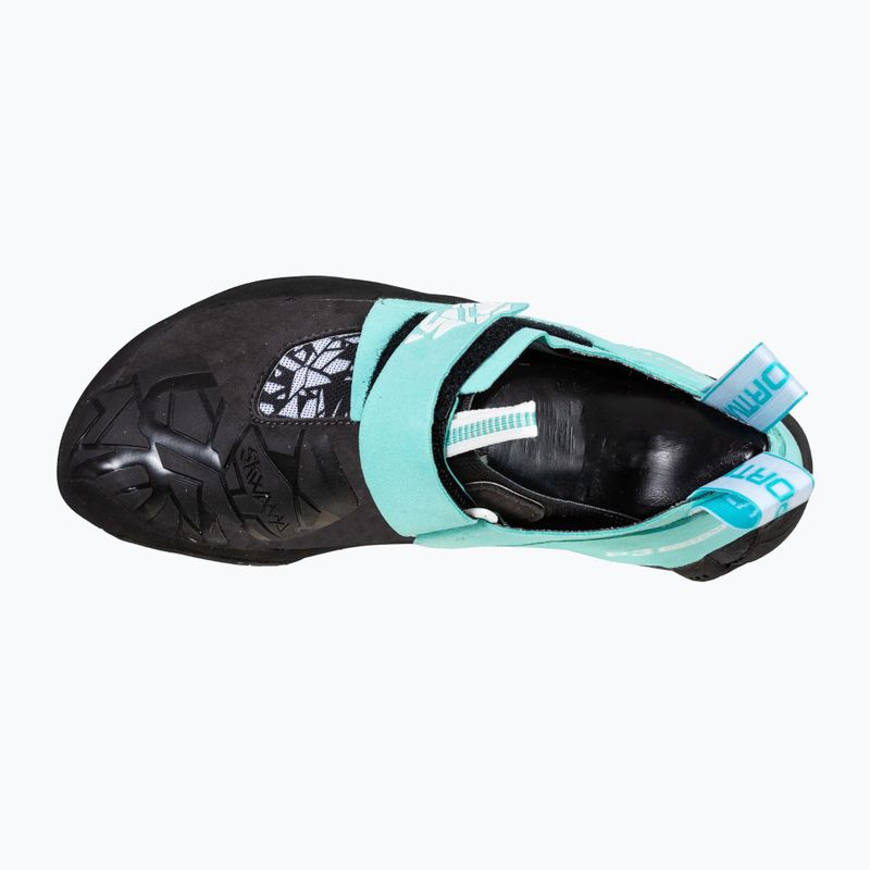Scarpa da arrampicata La Sportiva Skwama Vegan carbonio/turchese per donne 13