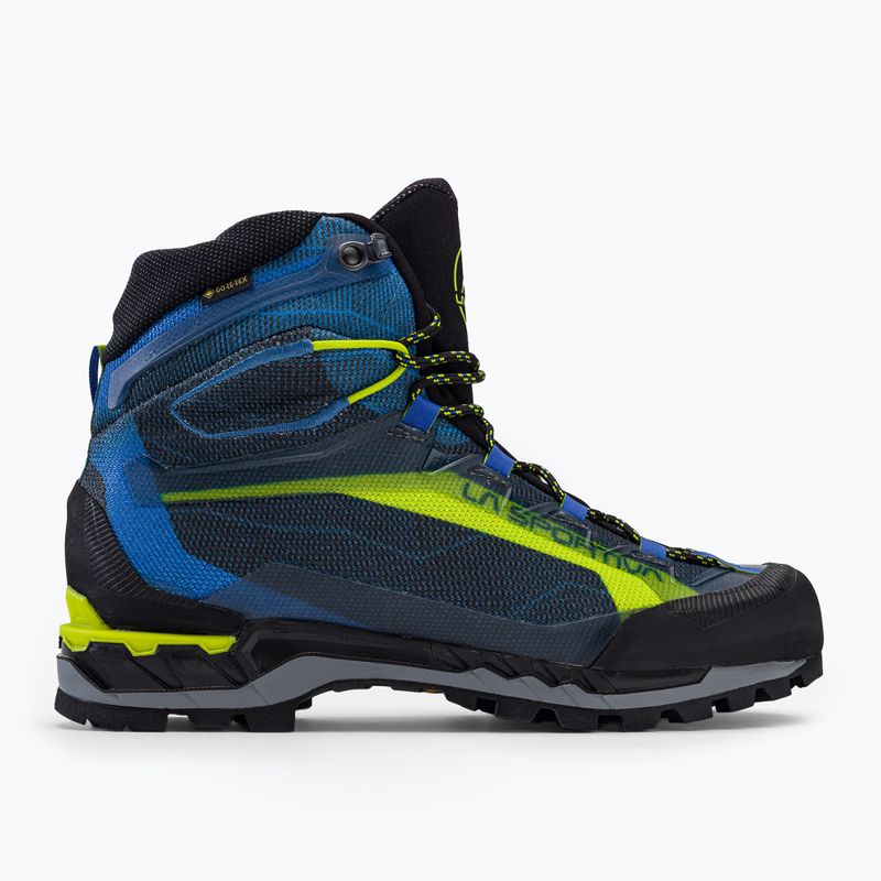 Scarpone da montagna da uomo La Sportiva Trango Tech GTX blu elettrico/lime punch 2