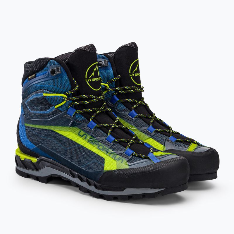 Scarpone da montagna da uomo La Sportiva Trango Tech GTX blu elettrico/lime punch 4