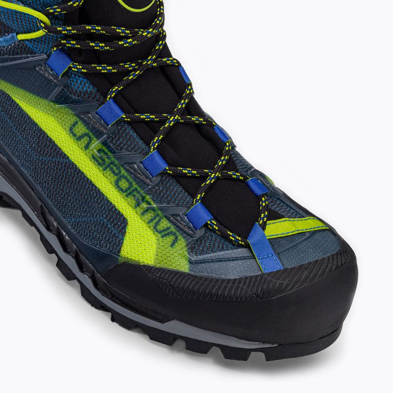 Scarpone da montagna da uomo La Sportiva Trango Tech GTX blu elettrico/lime punch 7