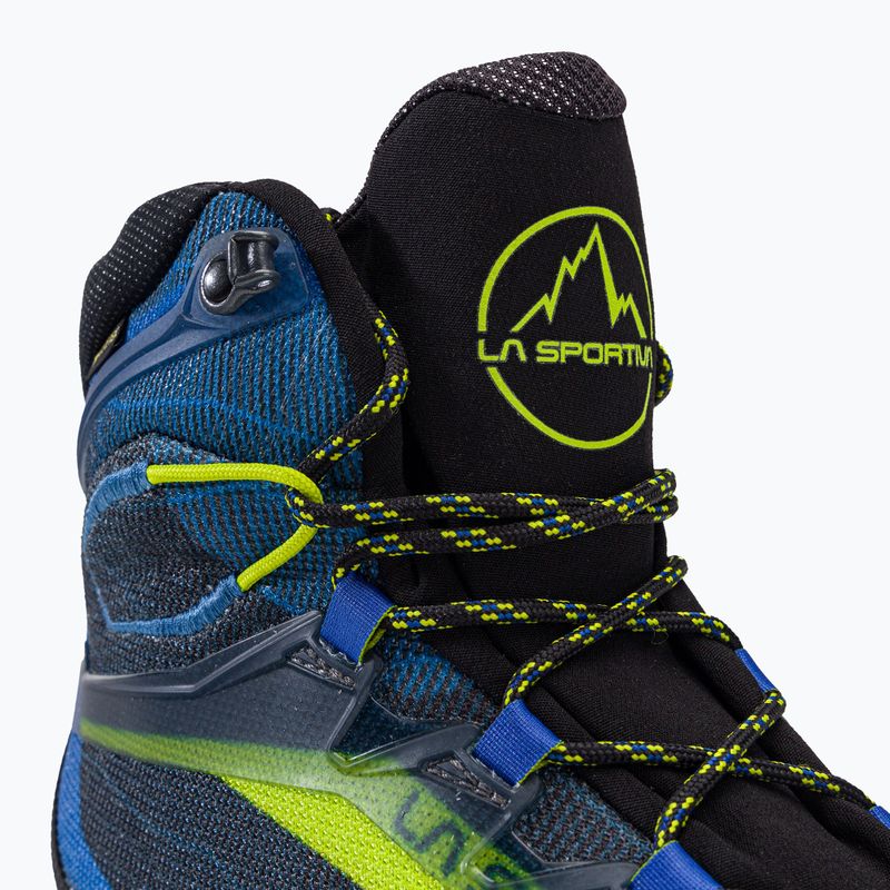 Scarpone da montagna da uomo La Sportiva Trango Tech GTX blu elettrico/lime punch 10