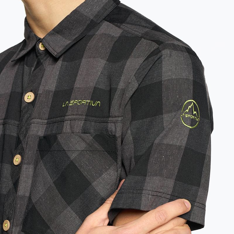 Camicia Nomad carbon/lime punch da uomo La Sportiva 4