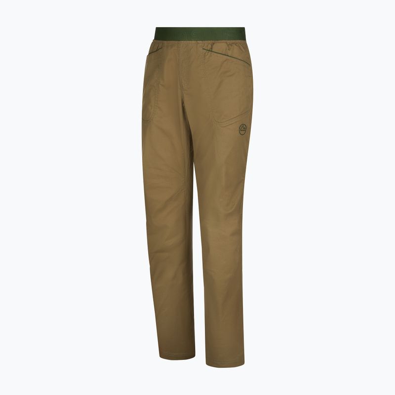 Pantaloni da arrampicata La Sportiva Roots turtle/forest da uomo 5