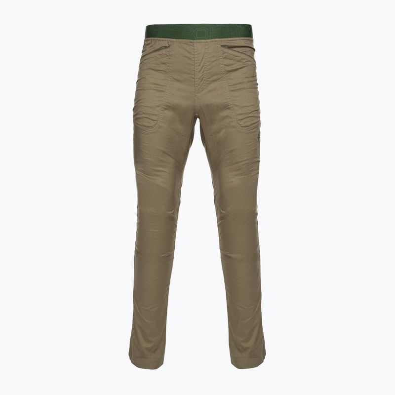 Pantaloni da arrampicata La Sportiva Roots turtle/forest da uomo