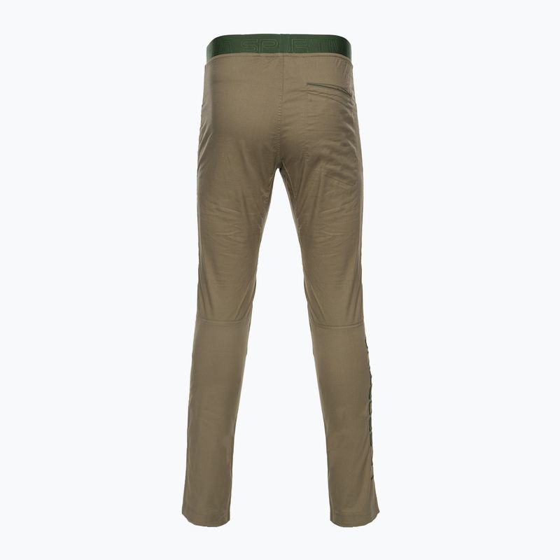 Pantaloni da arrampicata La Sportiva Roots turtle/forest da uomo 2