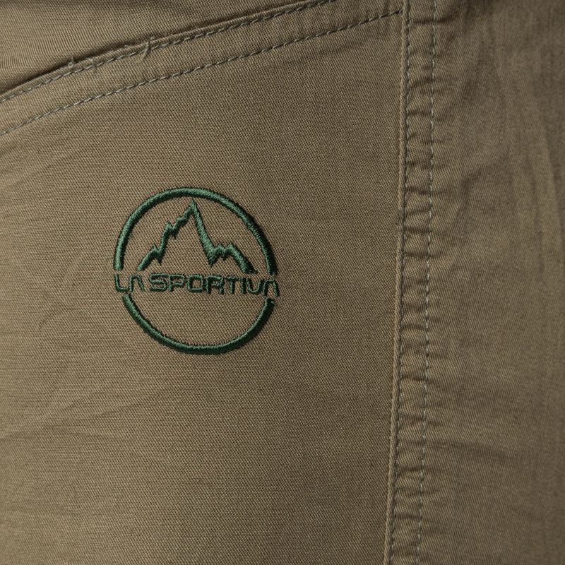 Pantaloni da arrampicata La Sportiva Roots turtle/forest da uomo 3