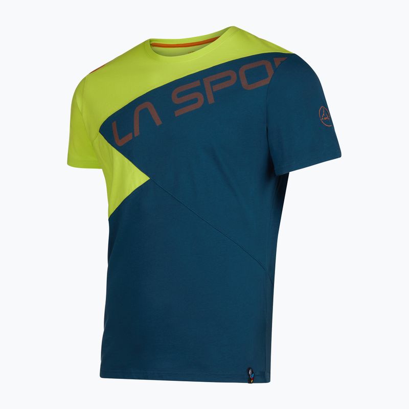 Camicia da arrampicata La Sportiva da uomo Float blu tempesta/lime punch 4