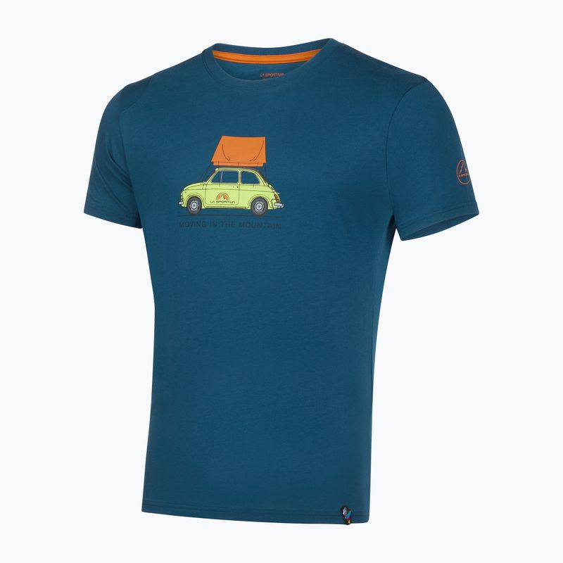 Maglietta da arrampicata La Sportiva Cinquecento uomo blu tempesta/hawaiian sun 5