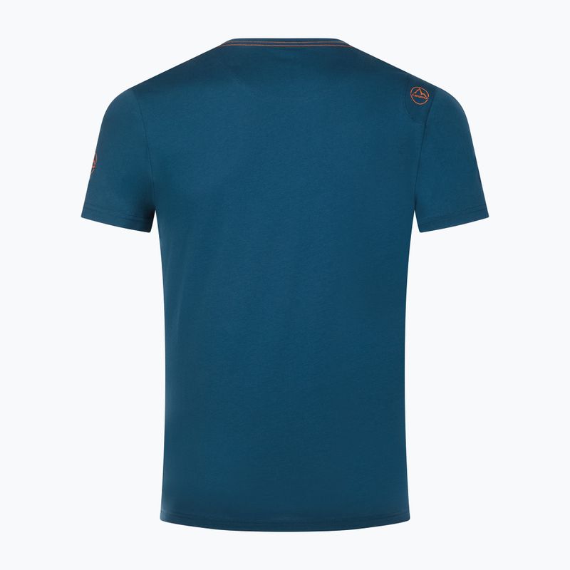 Maglietta da arrampicata La Sportiva Cinquecento uomo blu tempesta/hawaiian sun 6
