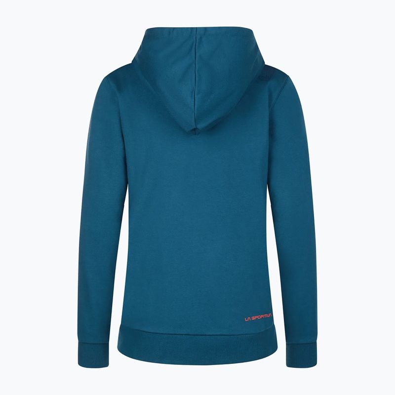 Felpa trekking donna La Sportiva Retro Hoody blu tempesta 6