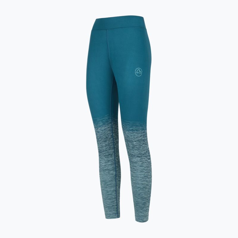 Leggings da arrampicata donna La Sportiva Patcha blu tempesta/iceberg