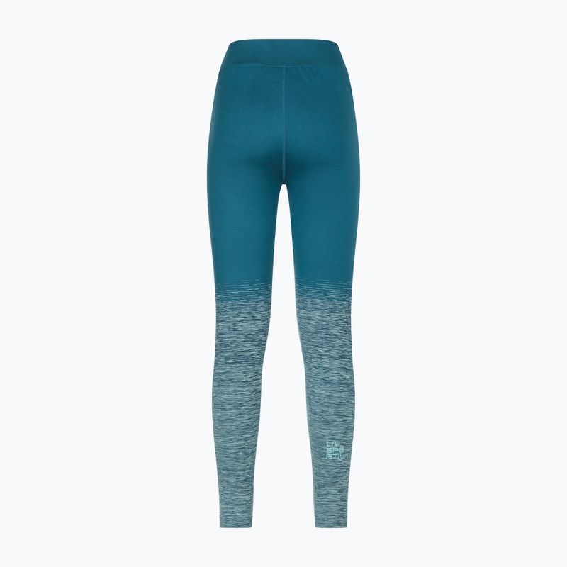 Leggings da arrampicata donna La Sportiva Patcha blu tempesta/iceberg 2