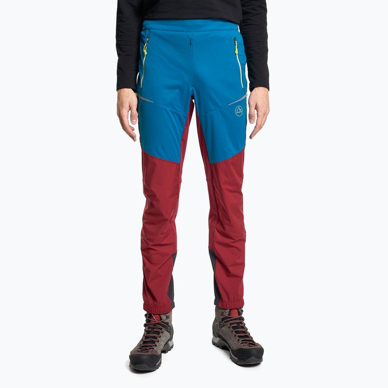 Pantaloni trekking La Sportiva da uomo Ikarus sangria/blu elettrico