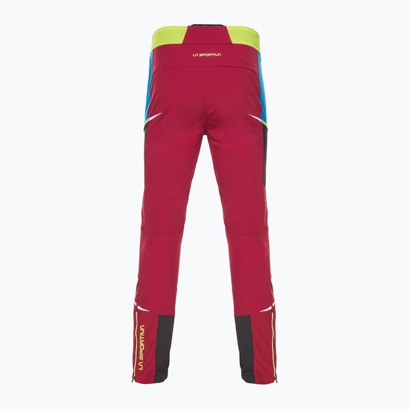 Pantaloni trekking La Sportiva da uomo Ikarus sangria/blu elettrico 6