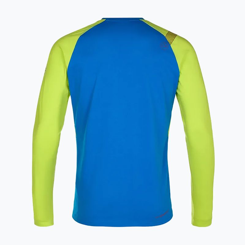 La Sportiva Stripe Cube Long Climbing Longsleeve da uomo blu elettrico/lime punch 2