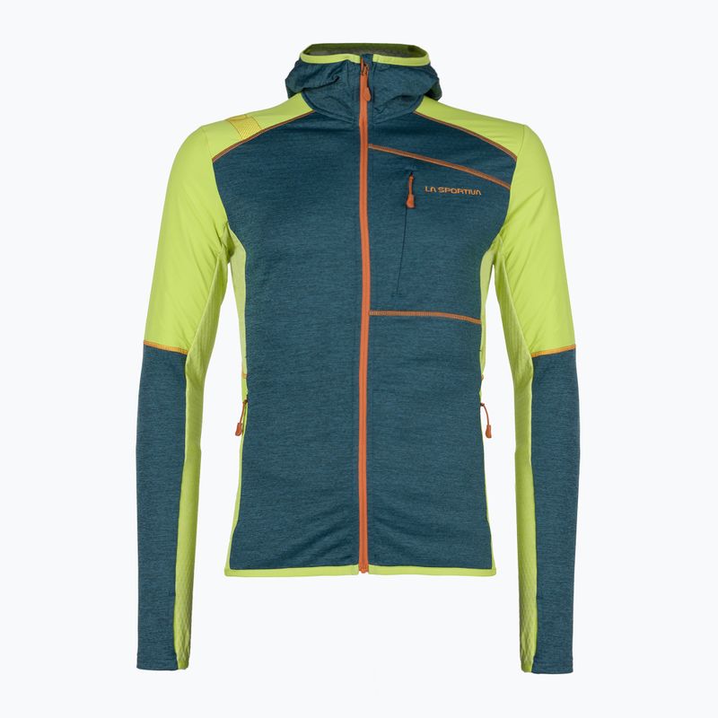 Felpa trekking da uomo La Sportiva Existence Hoody blu tempesta/lime punch