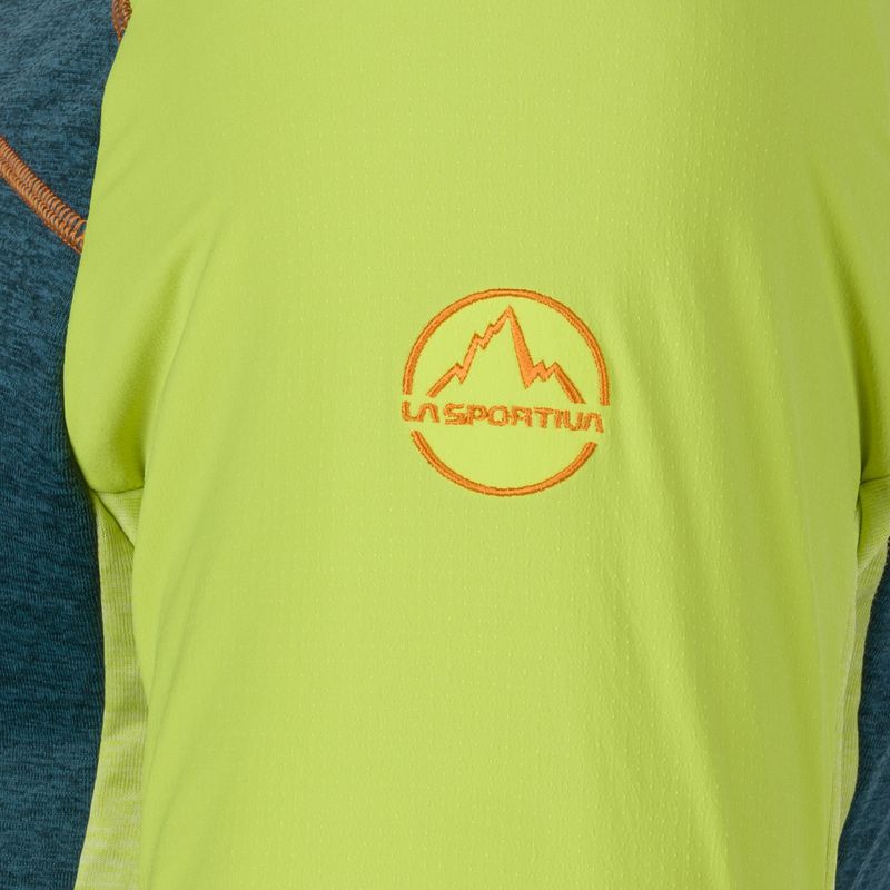 Felpa trekking da uomo La Sportiva Existence Hoody blu tempesta/lime punch 4