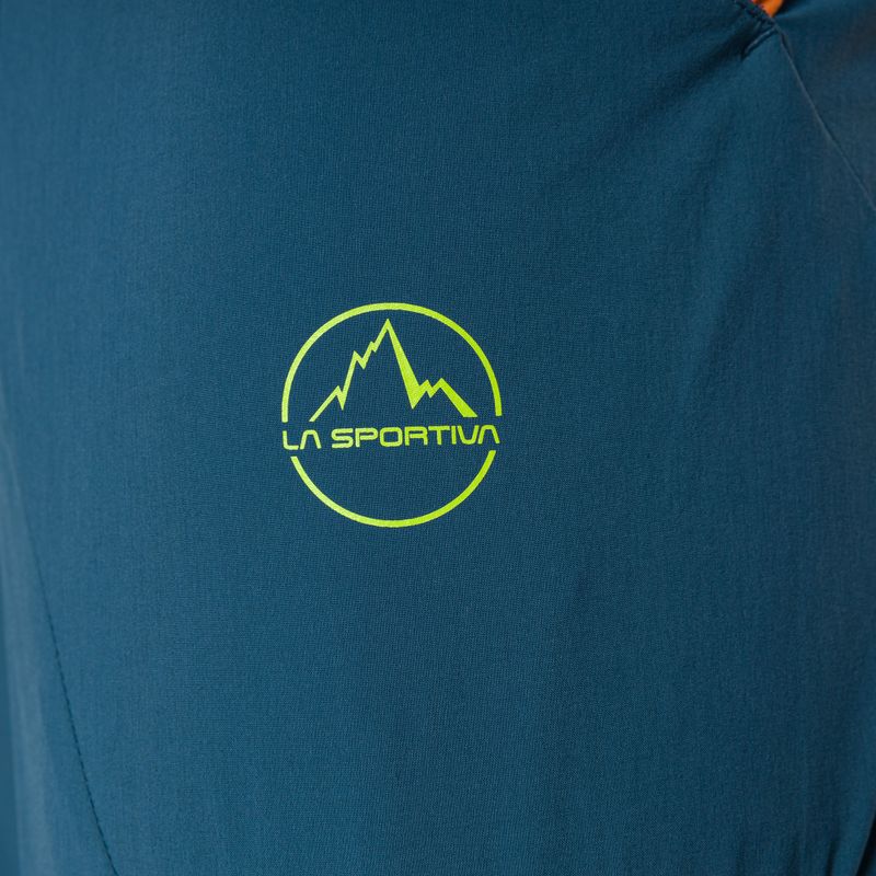 Pantaloncini da trekking da uomo La Sportiva Guard storm blue/hawaiian sun 3