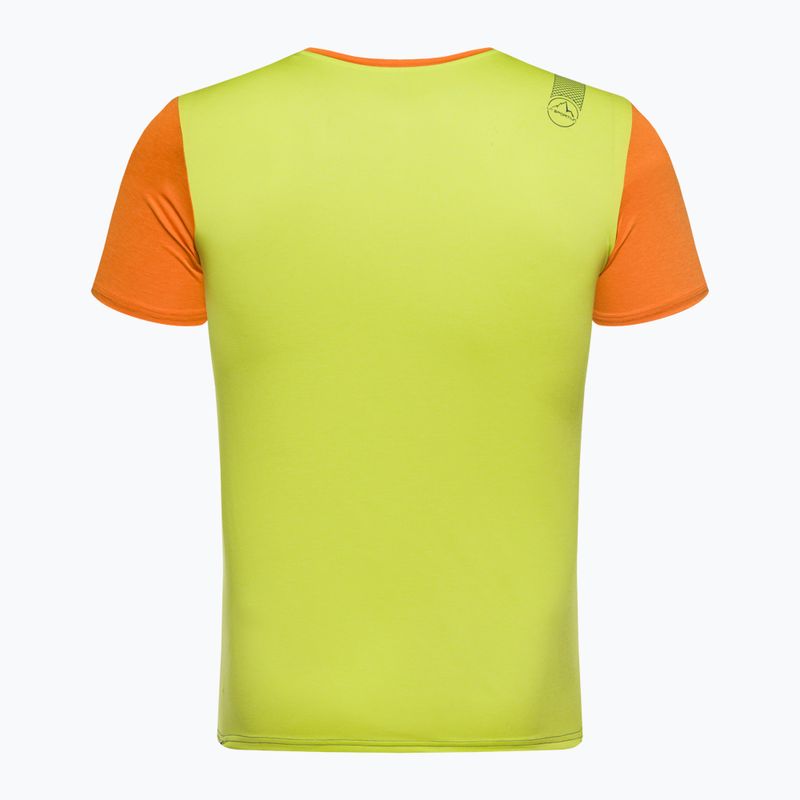 Maglia da corsa La Sportiva Tracer uomo blu tempesta/lime punch 2