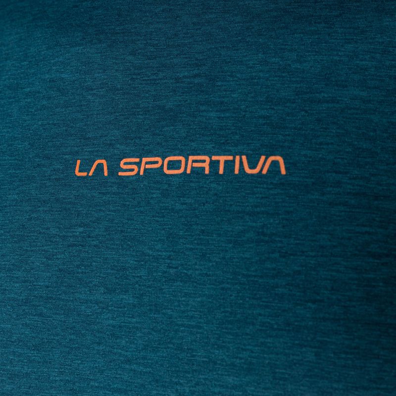 Maglia da corsa La Sportiva Tracer uomo blu tempesta/lime punch 3
