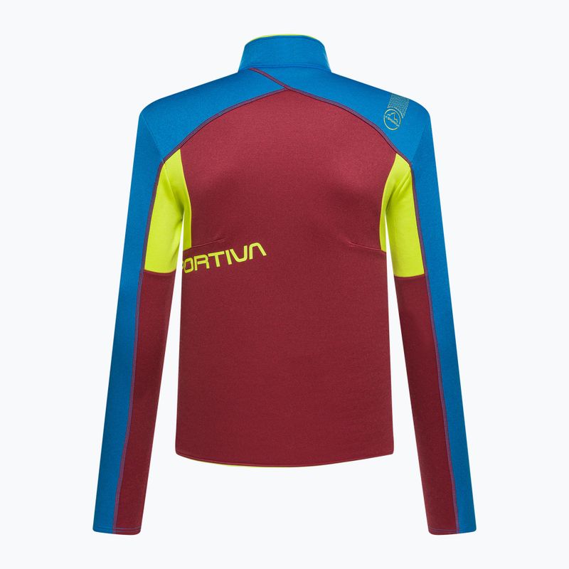 Felpa trekking da uomo La Sportiva Elements sangria/blu elettrico 2
